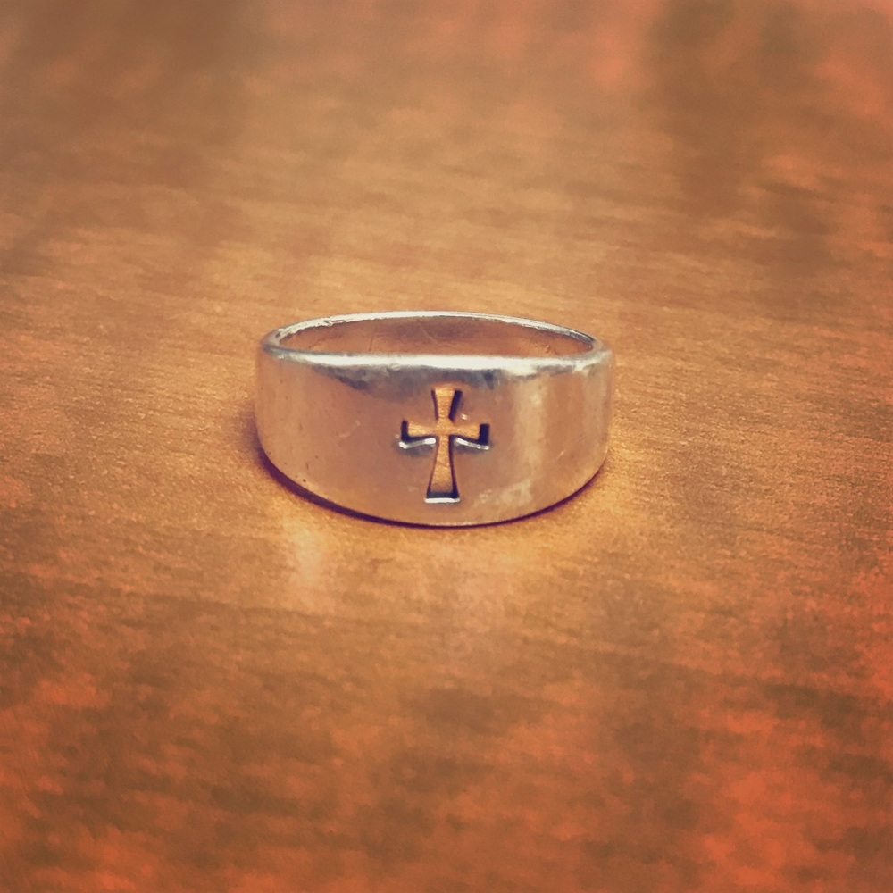 James Avery cross ring